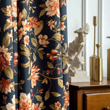 Living Room Curtains Country Retro Pastoral Style Cotton Semi-shading Bedroom Study Flower Plant Curtain занавес Rideau Cortina