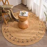 Woven Rug Round Carpet Grass Rugs Bedroom Living Room Coffee Table Floor Mats Ковер Из Джута Alfombra Yute Redonda Tapis Jute