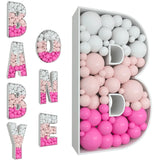 91.5CM Giant Letter Birthday Figure Balloon Filling Box Balloon Birthday Wedding Party Decor Baby Shower Baloon Mosaic Frame Box