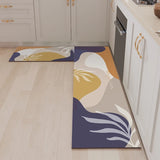 American Kitchen Floor Mat Non-slip Oil-proof Wipeable Mats Waterproof Stain-resistant Dirt-resistant PVC Strip Leather Carpet