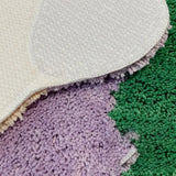 Taooba-Long Irregular Fluffy Tufting Carpet Room Bedside Floor Mat Rug Anti Slip Bathroom Carpet Entrance Rug Mat Kitchen Door Mats