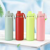 Taooba-750ml Stainless Steel Insulated Water Cup Sports Bottle Water Bottles Vacuum Portable Leakproof Outdoor Cup Insulated Thermoses