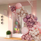 Macaron Pink  Orange Balloons Garland Arch Kit 3D Gold Hollow Butterfly For Birthday Gender Reveal Party Decoration 2023