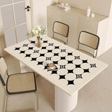 Simple Decorative Table Mats PVC No-wash Wipeable Table Mat Household Waterproof and Insulated Table Protection Coffee Soft Mat