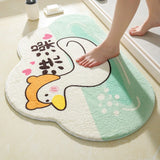 Cartoon Cute Style Bath Mat Absorbent Anti-slip Bathroom Mats Bathtub Side Rug Entrance Floor Rugs Bedside Kid Room Carpets