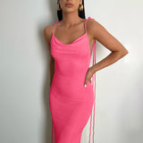 Taooba Sean Backless Fishtail Long Dress