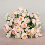 Artificial Flowers Real Touch Silk Daisy Bouquet Mixed Floral Bridal Handheld Fake Flowers Home For Wedding Home Decoration