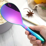 Taooba-Stainless Steel Rice Spoon Large Capacity Rice Paddle Deepen Thicken Soup Spoon Kitchen Cooking Tools Tableware Dropship