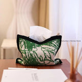 Taooba-Cute Lineart Doodles  Knitting Cotton Thread Napkin Holder Tissue Bag Bedroom Kitchen Desktop Storage Napkins