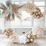 Beige Cream White Boho Balloon Garland Arch Kit Sand White Engagement Wedding Birthday Party Baby Shower Decoration Balloons