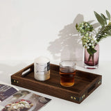 Taooba-Freeship Rectangle Wooden Tea Tray Serving Table Plate Snacks Food Storage Dish for Hotel Home Serving Tea Tray