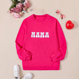 Taooba-Mommy and Me Matching Outfit Mama & Mama's Bestie Sweatshirt Flared Pants Valentines Mother's Day Gifts Clothes Sets Streetwear