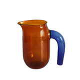 High Borosilicate Colored Glass Coffee Pot Coffee Sharing Pot High Quality Glass Pot Heat Resistant Glass Cups Waterbottle Blue