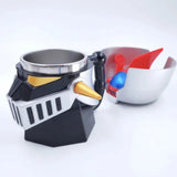 Taooba-420ml Stainless Steel Mug Transformation Robot Coffee Tea Milk Ashtray Mug Super Robot Creative Gift for Kids Desktop Decoration