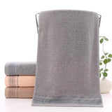 Taooba-Pure Cotton Towel for Household, Large Face Towel, Thick Face Wash, Soft Family Pack, 32 Strands, 110G, 3 PCs