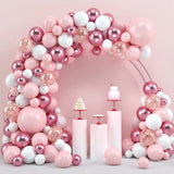 Pink Gold Balloon Garland Arch Kit Pink White Gold Confetti Latex Helium Balloons Wedding Girl Birthday Baby Shower Party Decor