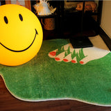 Living Room Carpet Funny Grass Children Bedroom Plush Rug Home Decoration Large Area IG Cute Fluffy Corridor Door Mat ковер 러그