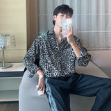 Taooba Men's Shirt Graphic Dot Male Shirts Hip Hop Funny with Sleeves Fashion 2024 High Quality Luxury Summer Korean Style Trendyol Man