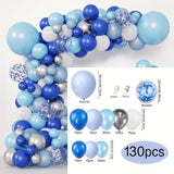 Taooba Color Palette 127pcs Royal Blue Gold Graduation Balloon Wreath Arch Set with Graduation Hat 2024 Graduation Ball Birthday Party Decoration