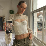 Taooba Tiphane Knit Crop Top