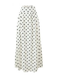 Taooba- Classy Sexy Polka Dot Puff Sleeve Top & Skirt Set