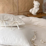 Taooba Minimalist White Textured Bedding Set