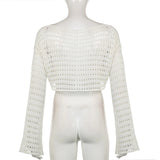 Taooba Yvonne Crop Knit Sweater