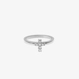 Taooba Zircon Cross Ring