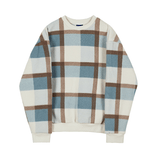 Taooba-3472 WOOLEN KNITTED PLAID SWEATER