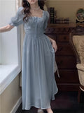 Taooba  party look inspos Summer Women Elegant Princess Evening Party Midi Dresses Vintage Chic Casual A-Line Prom Vestidos French Style Female Clothes