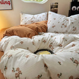 Taooba Vintage Roses Print Fall Bedding Set