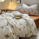 Taooba Vintage Roses Print Fall Bedding Set