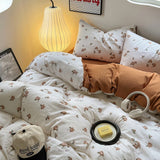 Taooba Vintage Roses Print Fall Bedding Set