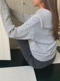 Taooba Christmas Gift outfit -Cable Half Zip-Up Sweater