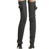 Taooba Christmas Gift outfit  Over Knee Women Knit Boot Cuffs Leg Warmers Girl Leg Warmers Knitted Foot Cover Autumn Winter Leg Warmer Heap Socks