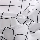 Taooba Plain Grid Bedding Set