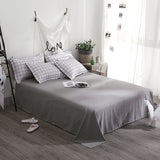 Taooba Plain Grid Bedding Set