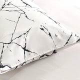 Taooba White Stone with Black Veins Bedding Set