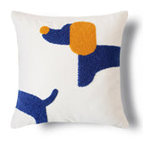 Taooba-Preppy Blue Tufted Cushion Cover