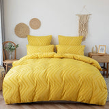 Taooba-Zig Zag Fringe Duvet Cover Set