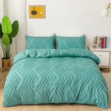 Taooba-Zig Zag Fringe Duvet Cover Set