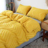 Taooba-Zig Zag Fringe Duvet Cover Set