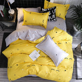 Taooba-Yellow Sleepy Eyes Bedding Set