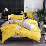 Taooba-Yellow Sleepy Eyes Bedding Set