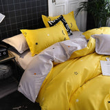 Taooba-Yellow Sleepy Eyes Bedding Set