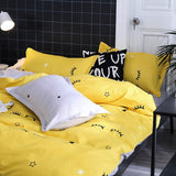 Taooba-Yellow Sleepy Eyes Bedding Set