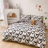 Taooba-Brush Painted Heart Bedding Set