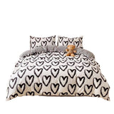 Taooba Brush Painted Heart Bedding Set