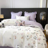 Taooba Butterfly Embroidery Bedding Set