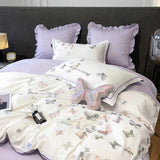 Taooba Butterfly Embroidery Bedding Set